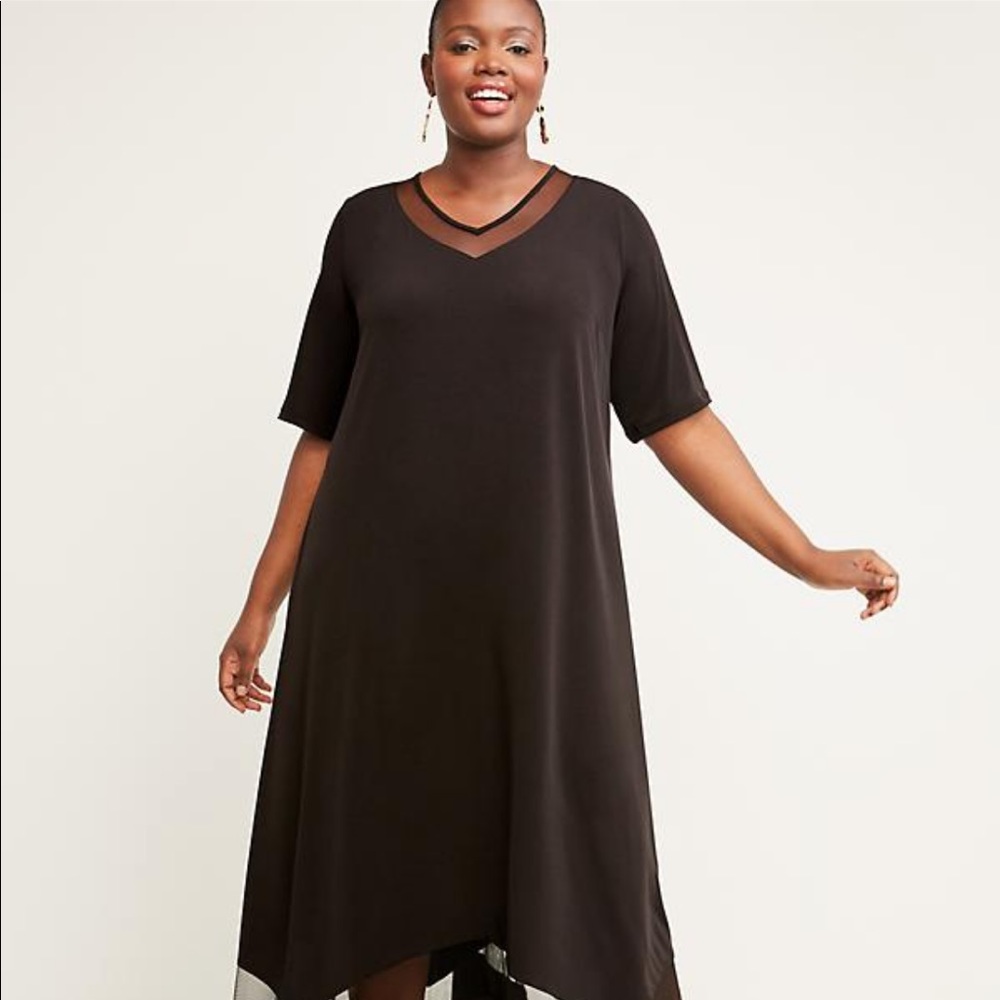 LANE BRYANT -  Black Sheath Dress